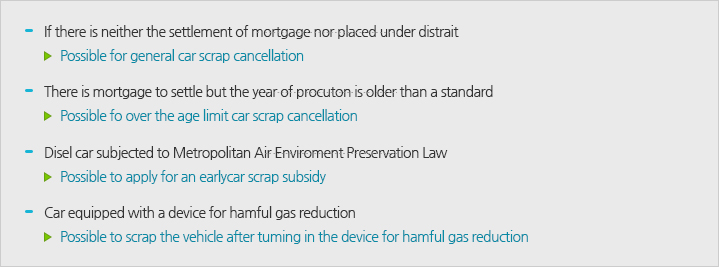 Classification of car scrap